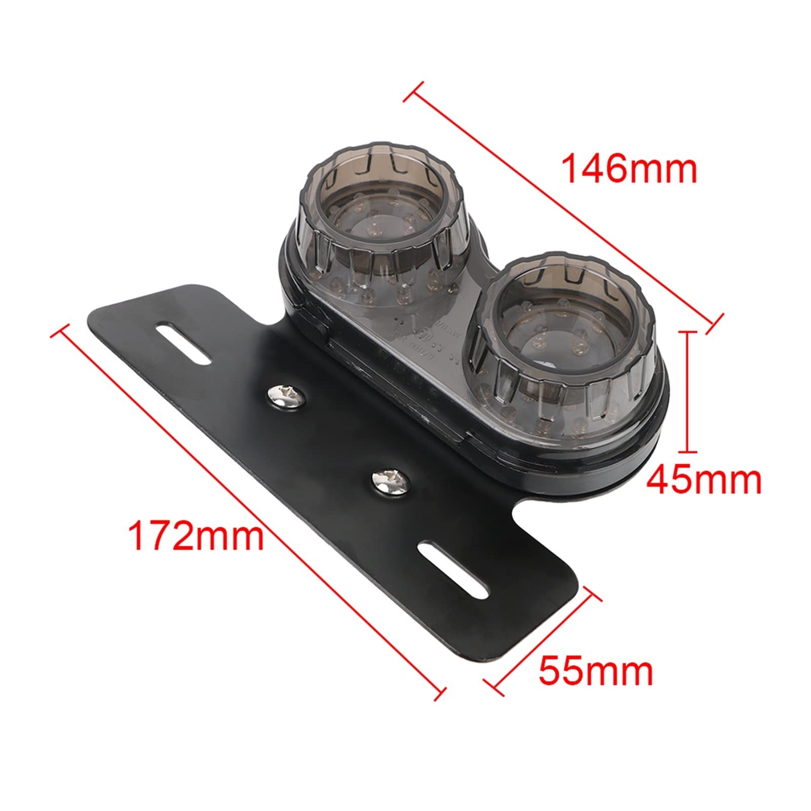 Indicatore di Direzione Fanale Posteriore A - Per Moto Luce Doppia Per Indicatori Di Direzione 12V Accessori Per Moto Luce Porta Targa Del Freno