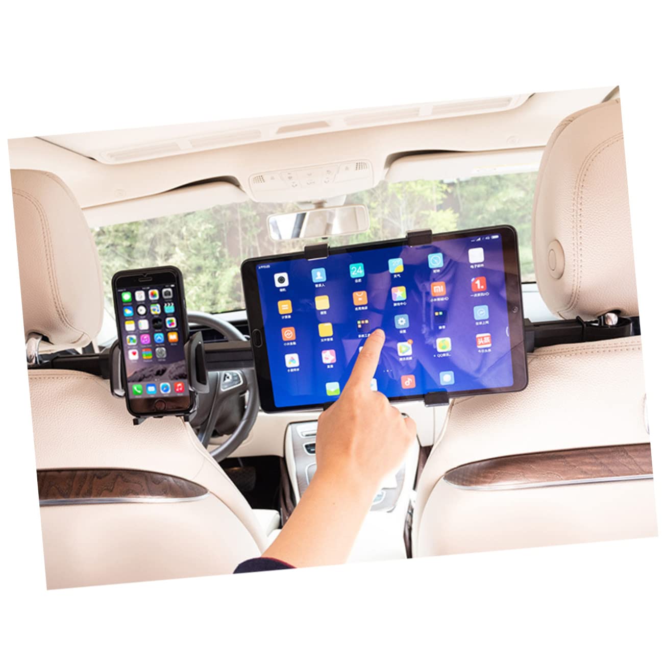 ARTIBETTER Car Phone Tablet Holder for 3.5-6in Phones 7-10in Tablets 1 Abs Material Design