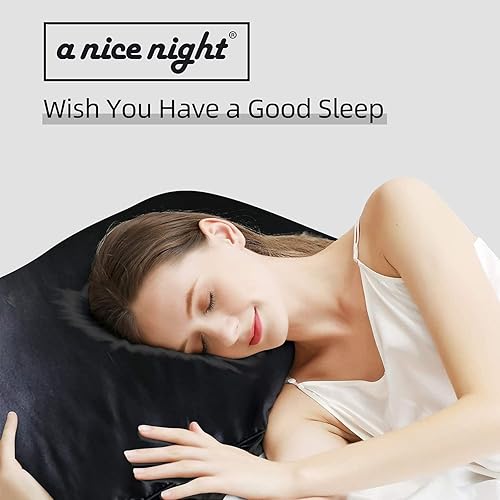 Miniatura 6 de A Nice Night Juego de edredón de satén suave y sedoso, juego de edredón sexy de microfibra súper suave, tamaño matrimonialqueen, ligero (chocolate,