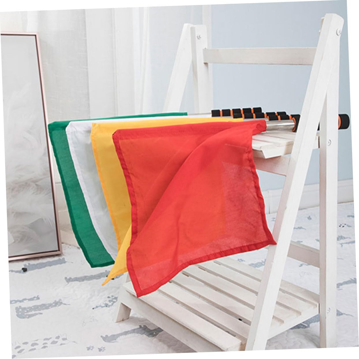 POPETPOP Flag Cheering Commanding Flag Hand Waving Flag Handheld Referee Flag Race Referee Flags Hand Signal Flag