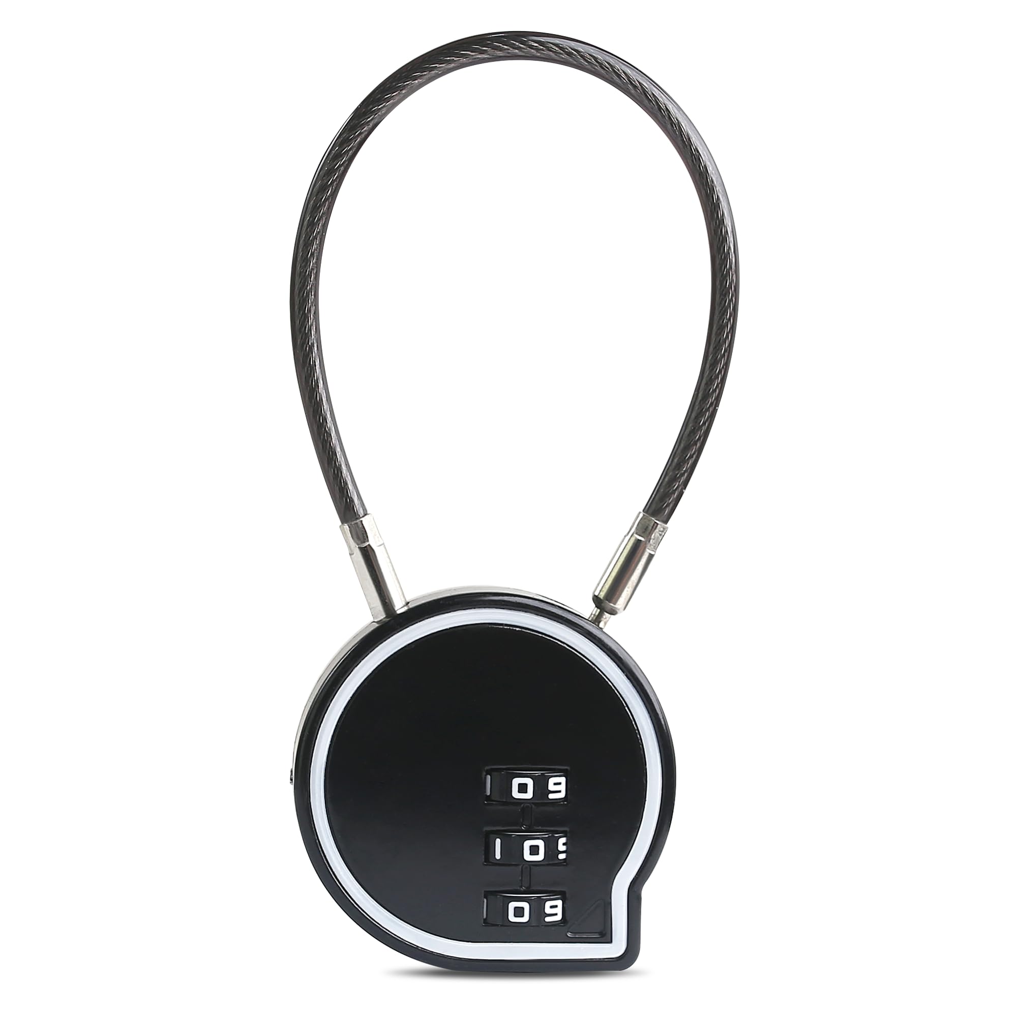 UP Security Small Combination Lock for Locker, Cable Lock with Code, Cable Padlock Combination, for Luggage, Suitcase, Gym Locker, Backpack Zipper,