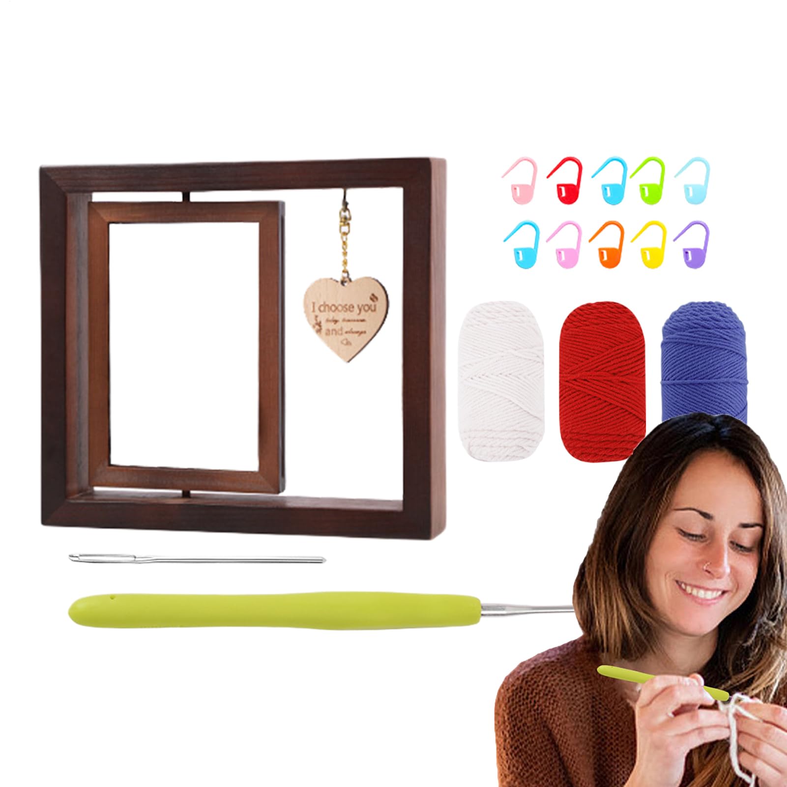 Kit créatif de crochet mural pour ranger ses boucles d'oreilles