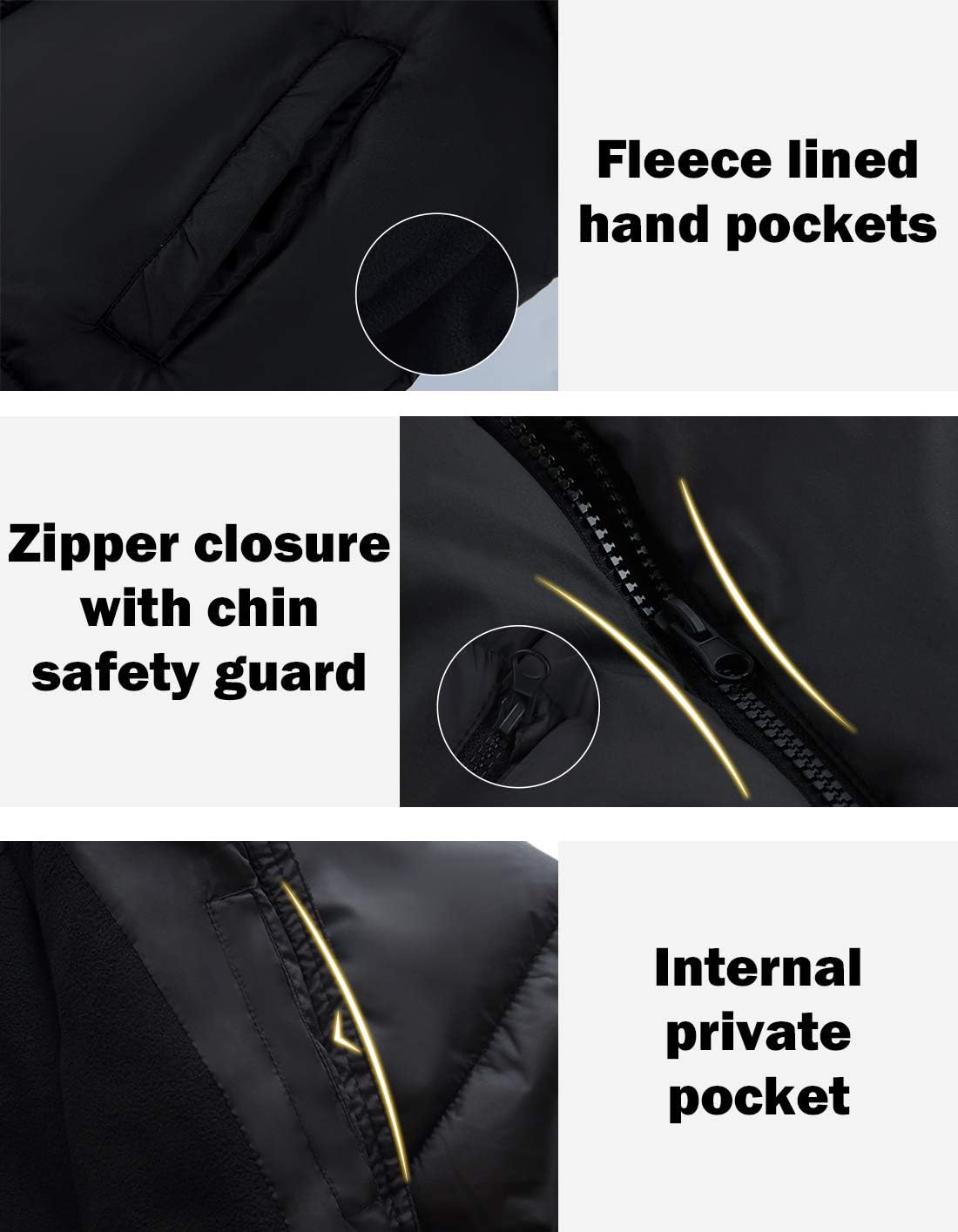 maoo garden Girls Winter Long Puffer Lightweight Coat Thick Padded Soft Fleece Jacket with Hood - Image 6