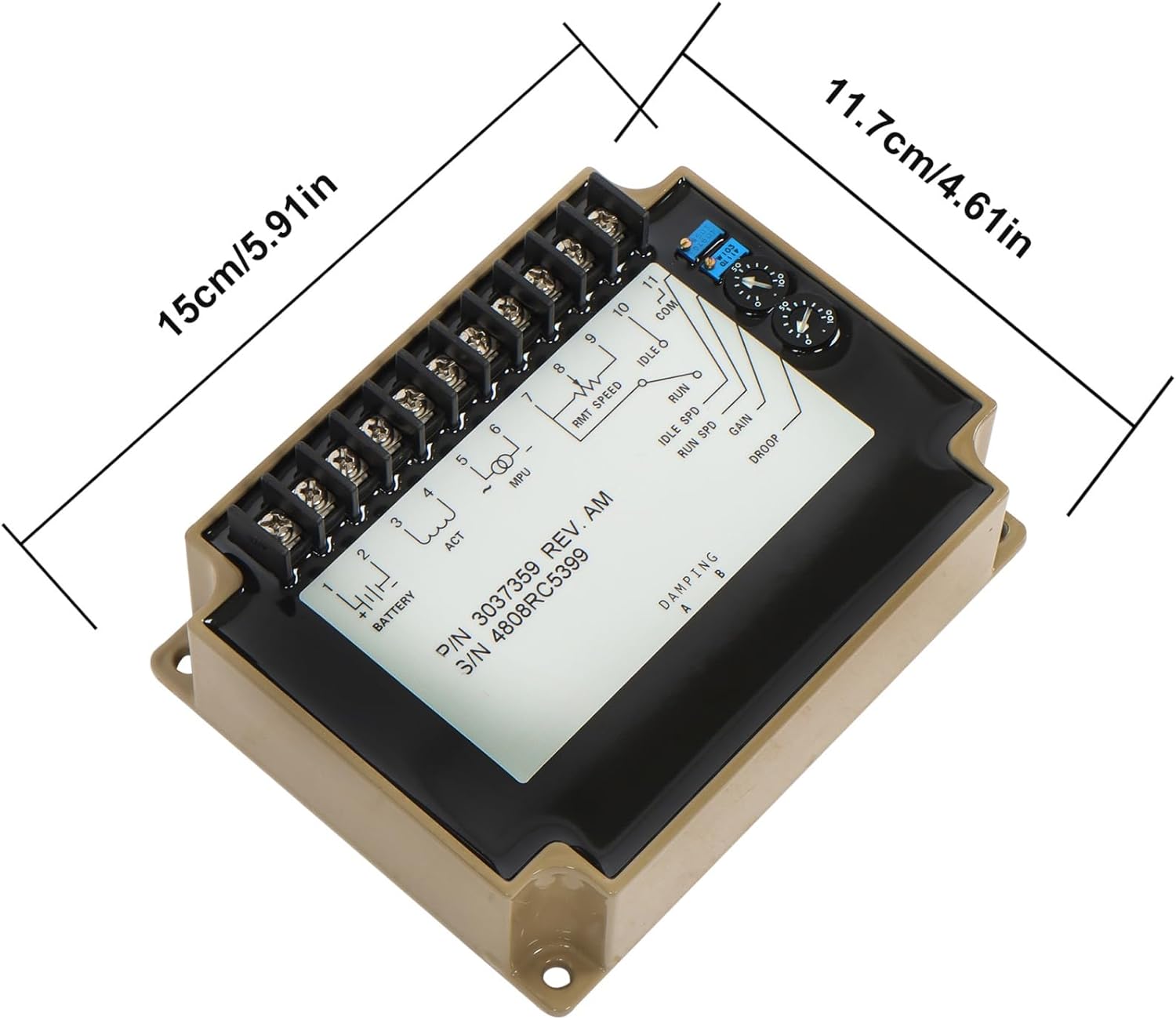 findmall Electronic Control Board 3037359 Engine Speed Control Unit Governor Replacement for Cummins 3037359