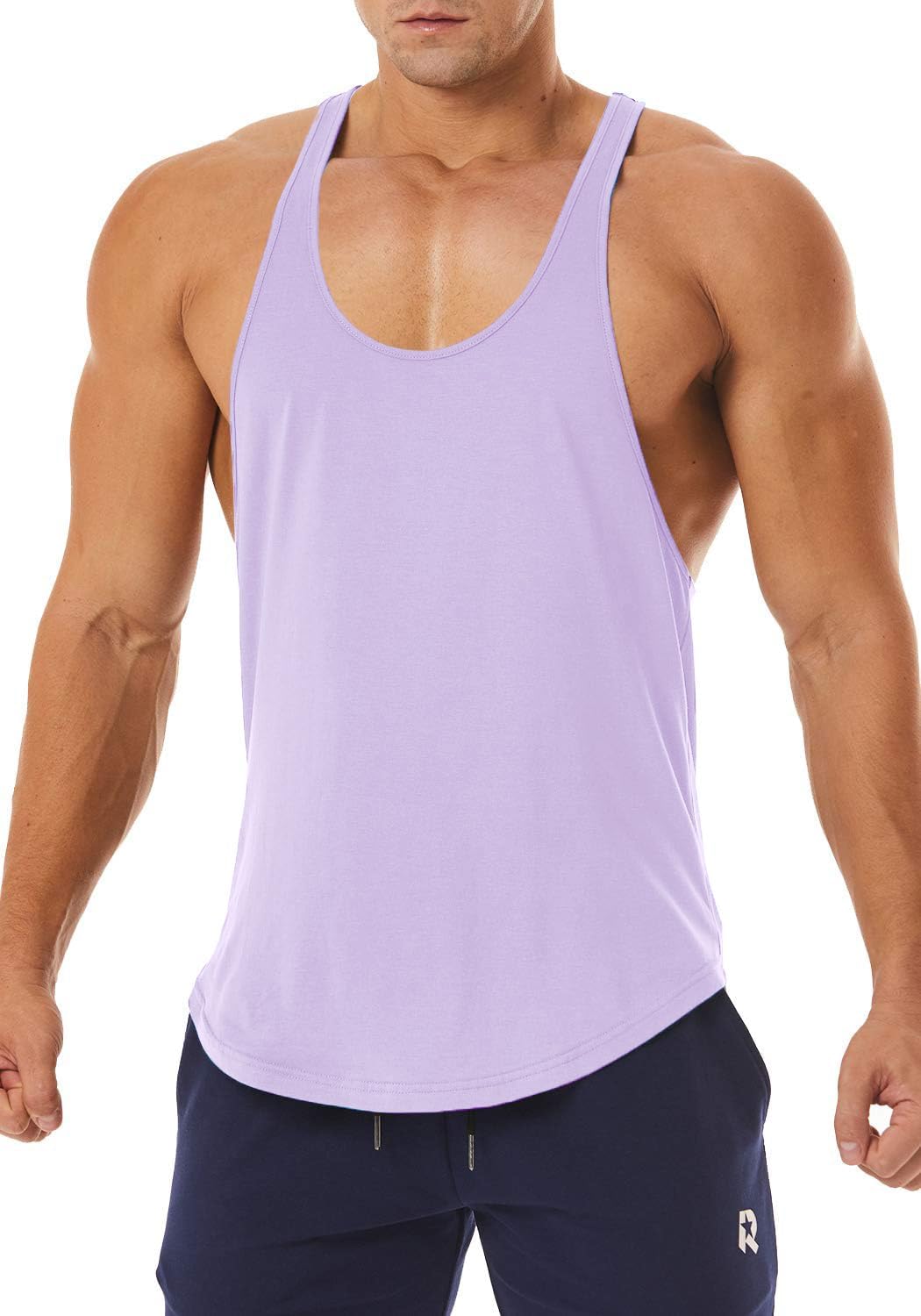 Men's Workout Quick Dry Soft Gym Bodybuilding Stringer Tank Tops - Image 3