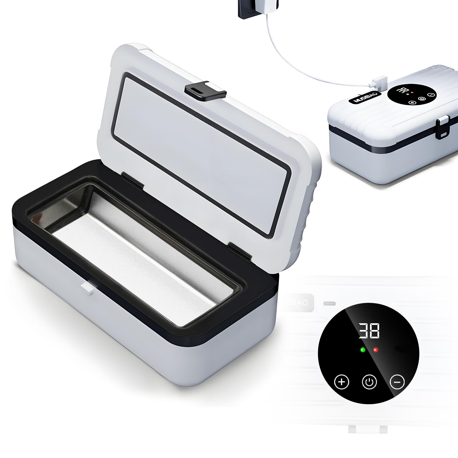 Photo 1 of Insulin Cooler Travel Case Box for 5-8 pens Adjustable Fahrenheit Temperature Medication Cooler for Travel, Diabetic Travel Case Diabetes Medicine Freezer 0.55L Capacity(No Battery Need Power Supply)