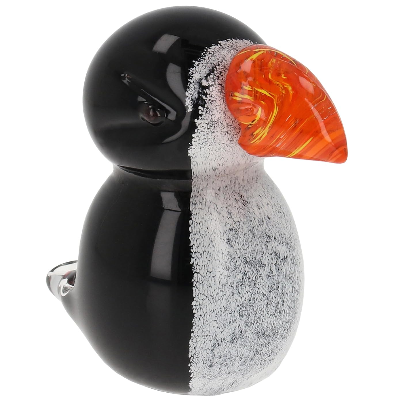 Shudehill Giftware Art In Glass Handmade Puffin Art In Glass Handmade Figurine Collection “Of The Sea” – Fish, Frog, Jellyfish, Jellyfish Wave, Fat Penguin, Seagull & Seahorse Ornaments (Art In Glass Handmade Puffin)