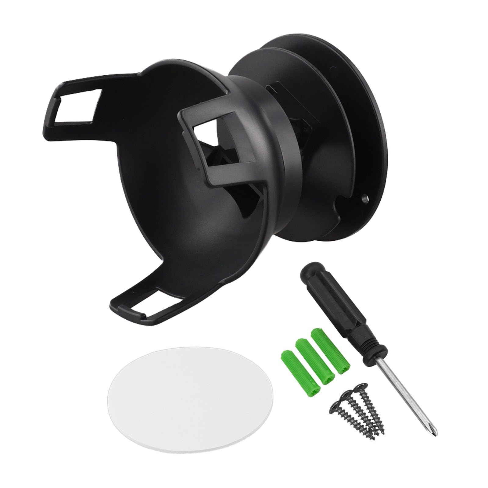 Soporte de pared para altavoz Echo Pop, soporte de ABS que ahorra espacio con gestión de cables, soporte de estante fácil de instalar para decoración del hogar, negro/blanco
