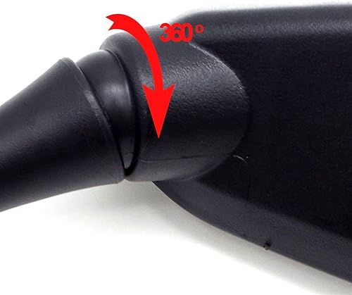 Miniatura 5 de Mirrors Parts 10mm Unversal Motorcycle Mirrors Black Side Rear View Mirror Motorcycle for Z900RS Tmax 500 R1200GS FZ25