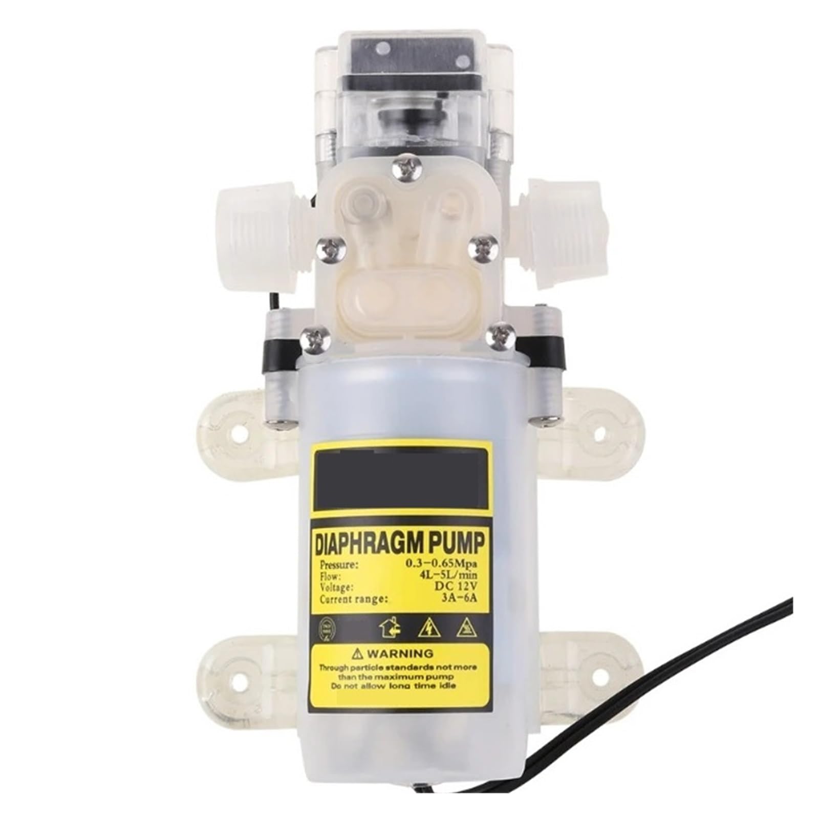 Cczrd One Color 12V 70W Self-Priming Food Grade Diaphragm Water Pump Auto-Priming Wine Smooth Operation Flow Steady Reliable