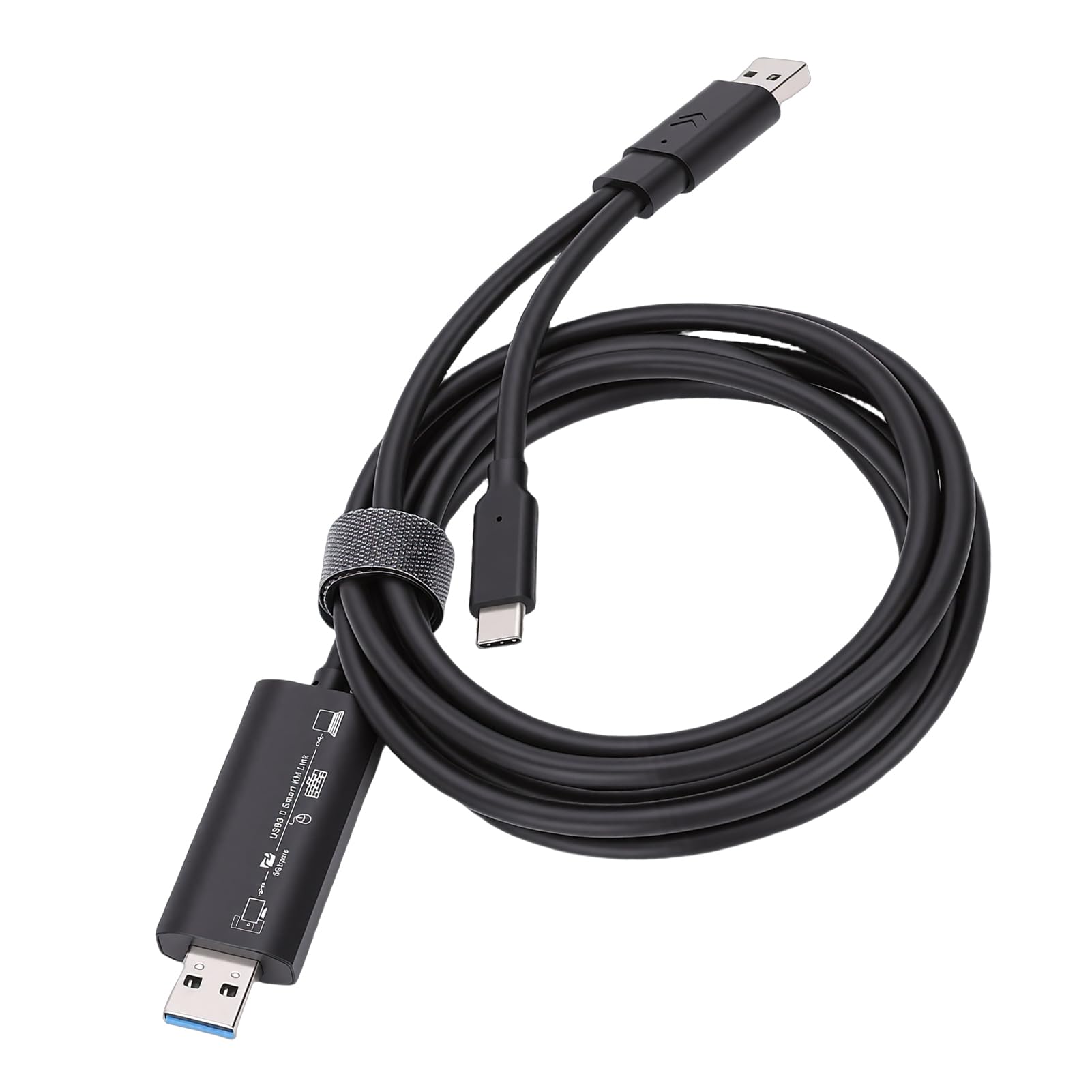 Cocoarm Cable de Datos USB 3.0, Cable de Transferencia de Datos USB ABS de 5 Gbps 6.6 Pies, a y Tipo C para PC Portátil, Aplicación Integrada, Migración de Archivos de 7 8 10 y OS X 10.15