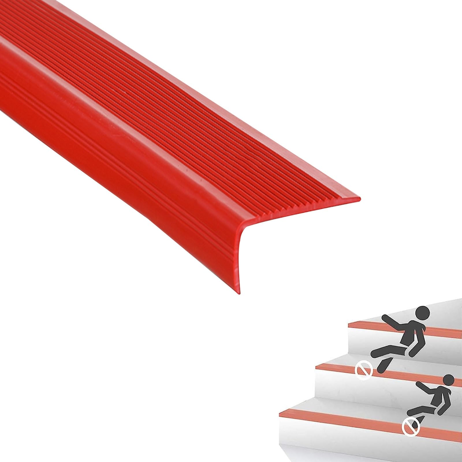 1m Alta Trazione Strisce Antiscivolo, Nero Striscia Antiscivolo Adesiva, Nastro Antiscivolo Per Gradini, Installazione Facile, Adesivo E Antiscivolo, Adatto Per Asili, Hotel, Ospedali, Piscine ( Color