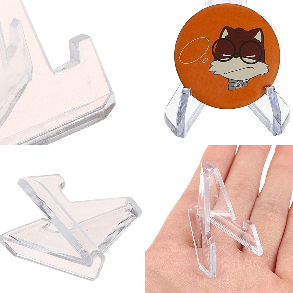 BOSCOW Porta Piatti Da Esposizione, 14 Pezzi Trasparente Plastica - Foto 2