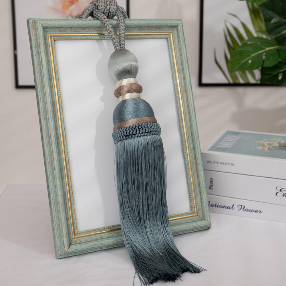 Alzapaños de cortina con borlas paquete de 2 unidades cuerda para ventana lazos de cortina hogar