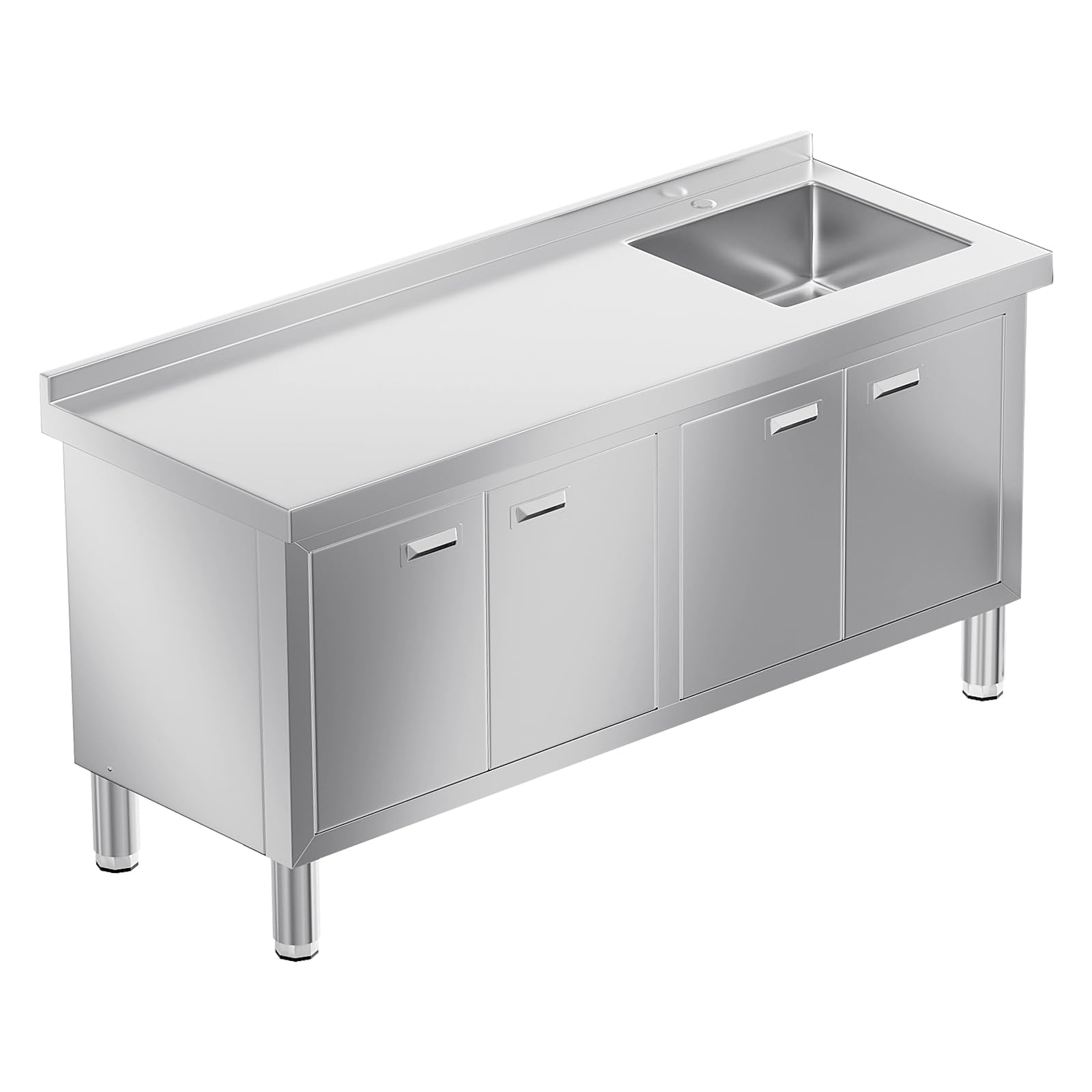Photo 1 of WWK 59" Stainless Steel Freestanding Utility Sink