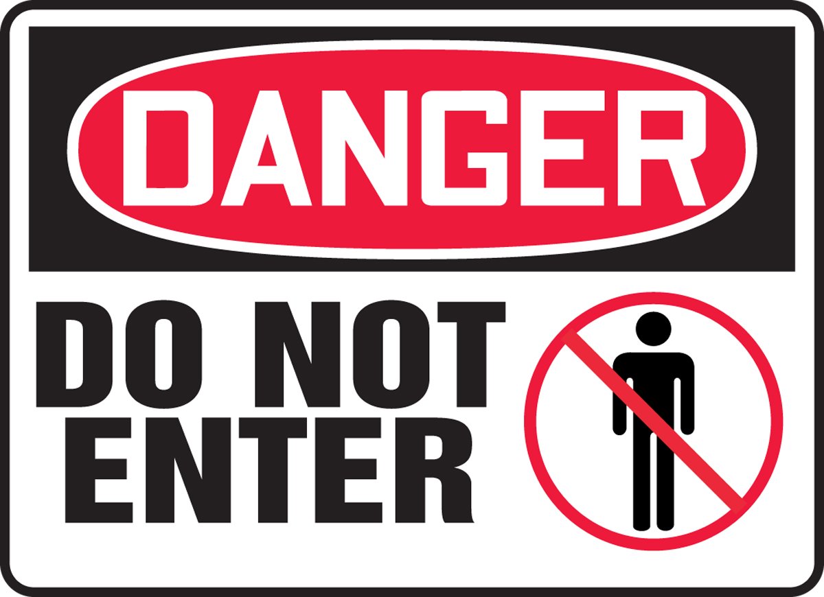 Panneau Danger Ne Pas Entrer pour Éviter les Accidents de Machine - 3