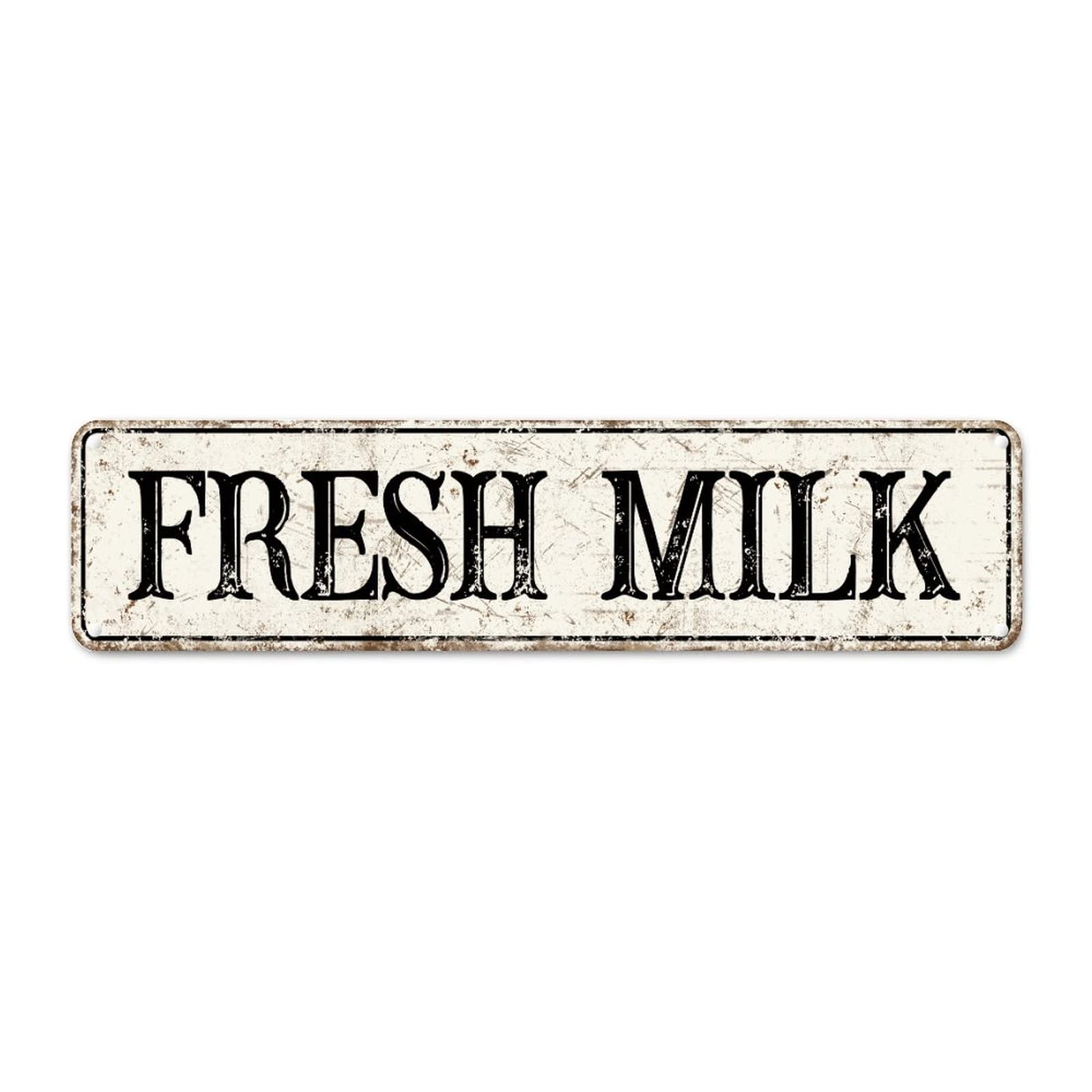 Fresh Milk Custom Street Signs Metal Fresh Milk Metal Sign Vintage Fresh Milk Decor Aluminum Metal Sign Farmhouse Metal Wall Sign Rustic Wall Art For Bedroom Living Room Kitchen Front Porch 12x3in