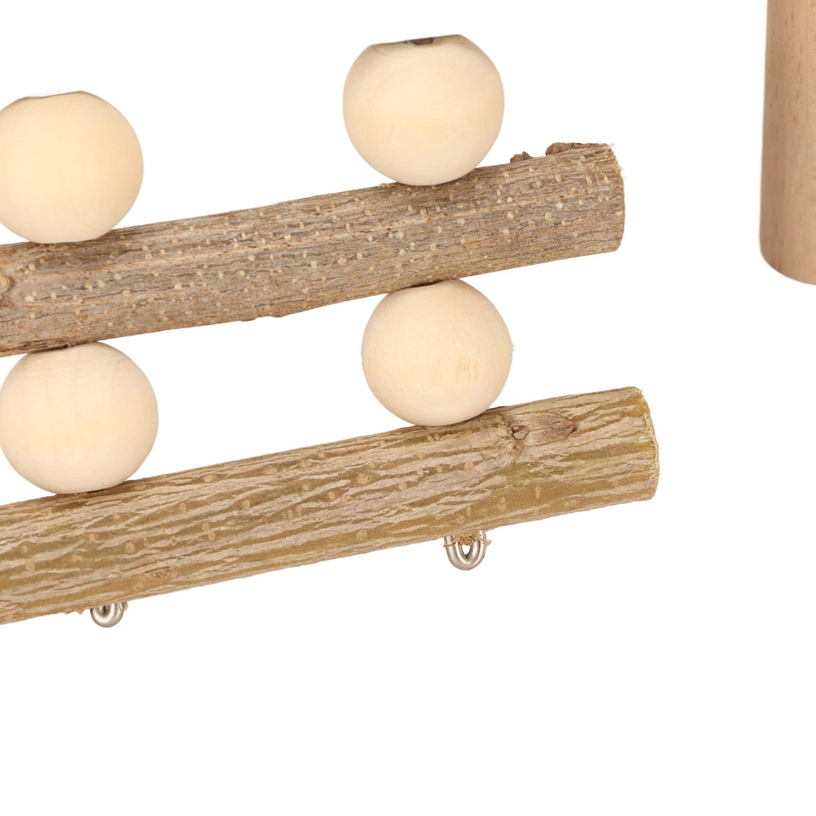 Plataforma de madera para hámster, 2 capas, plataforma de parque infantil con escalera, accesorios de jaula de juguete para escalar ardilla, jerbo, chinchilla, loro, pájaros, animales pequeños