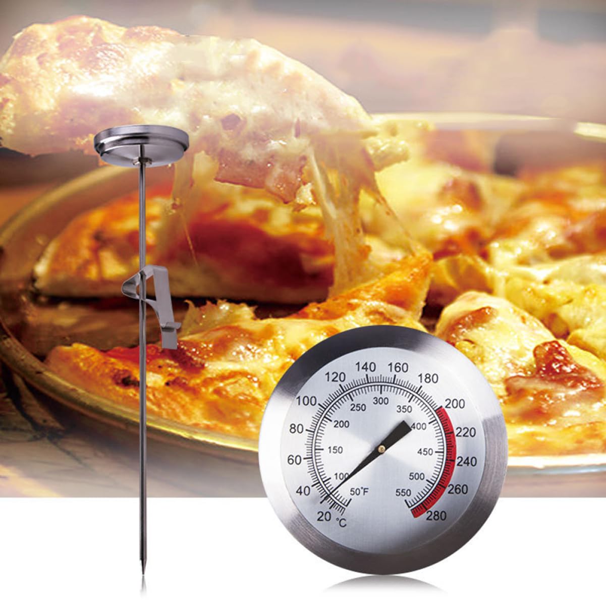 Cabilock 3 Piezas Termómetro Para Olla Frita Termómetro Para Freír Para Hornear Para Cocinar Lectura Instantánea Para Cocinar Carne Barbacoa Tallo Freír
