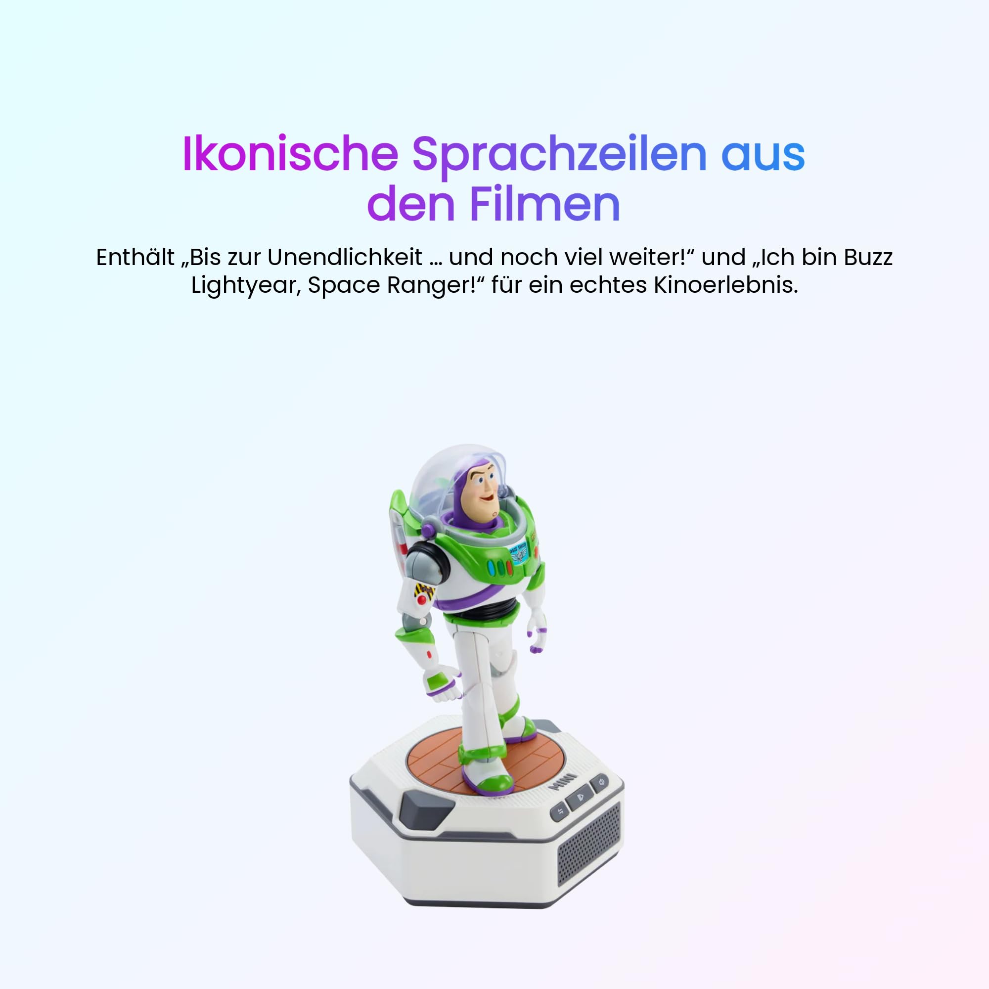 Robosen Mini Robot Buzz Lightyear – Interaktiver Smart-Roboter mit Sprache, Bewegung & App-Steuerung | Offizielles Disney Pixar Toy Story Sammlerstück | Programmierbare Aktionen, Akku§