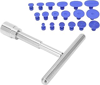 Extrator de amolgadelas com barra em T, ferramenta de reparo de amassados de metal ABS para carro, kit de reparo de amassados, portátil, durável, martelo de amassado sem tinta, para geladeiras de carros, motocicletas, máquinas de lavar