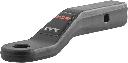 CURT 45340 Soporte de bola forjado para enganche de remolque, para receptor de 2 pulgadas, 17,000 libras, agujero de 1-14 pulgadas, caída de 2