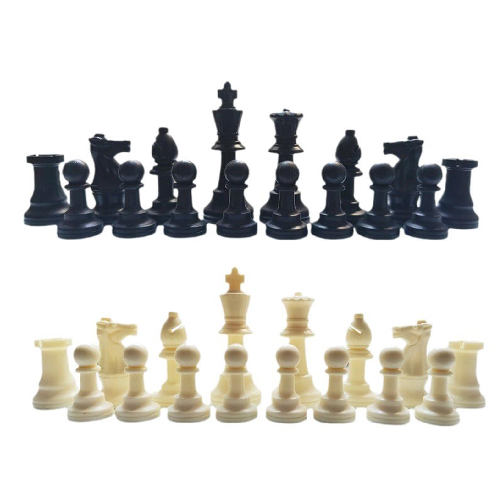 34x Resin Chess Pieces Brain Teaser Board Game Strategy Game Figurine Pieces 9.5cm King