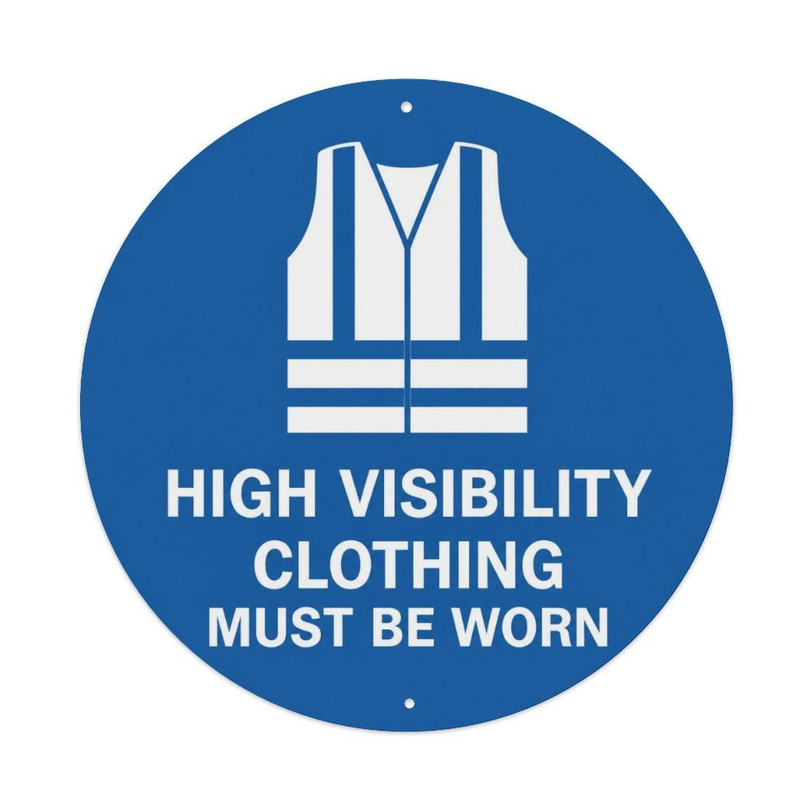 Olyhtr 8X8inch Classic Style Classic Lettering British Clothing Must Worn Access Metal Tin Sign