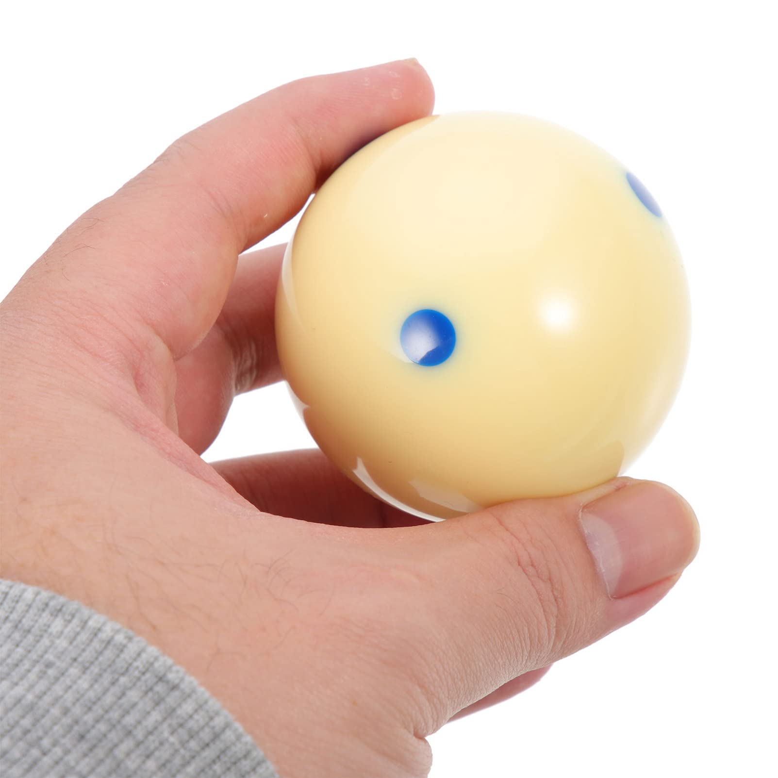 Totority Resin Billiard Training Ball Wear Resistant Balls for Pool Smooth Finish Regulation Billiard Accessories for Skill Improvement and Practice