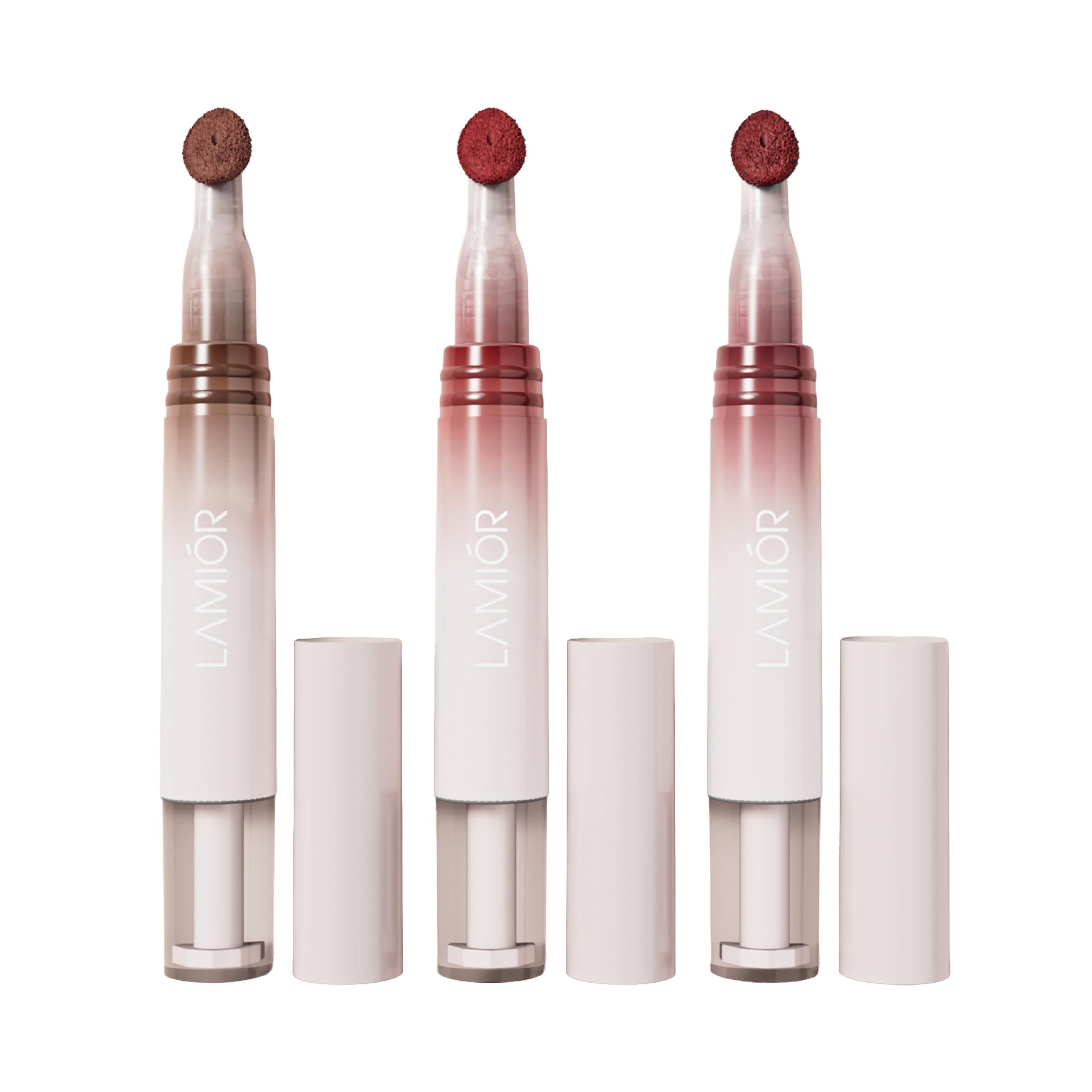 Hydrating Lip Gloss Stain - Combo of 3 | 2-in-1 Ultra Glossy Shine & Long-Lasting Lip Tint | Peptide & Superfood Infused | Non-Sticky, Lightweight, High Pigment, Vegan & Cruelty Free