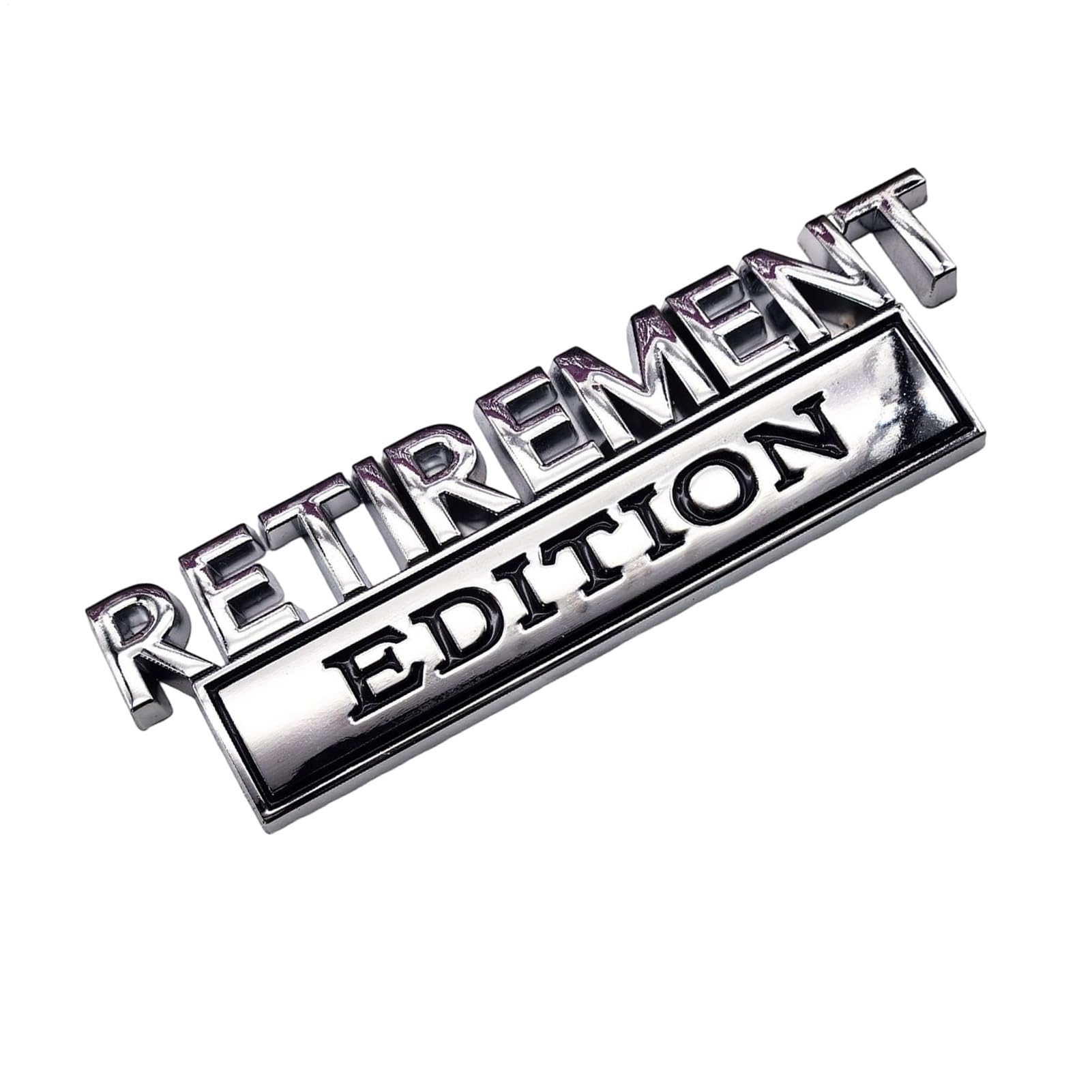 – Car Emblems | Retirement Edition Emblem | 3D Metal Automotive Sticker for SUV Vehicle Door Truck Bumper Decoration Trunk Hood