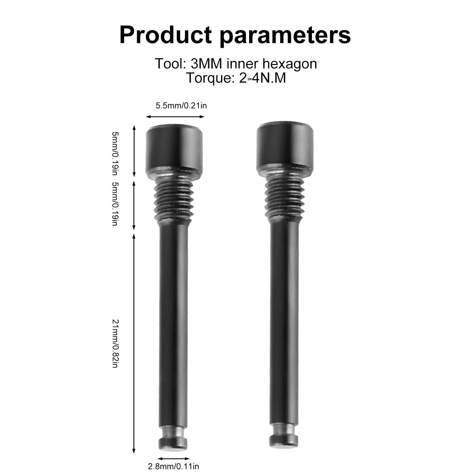 Vite Pinza Freno Bicicletta In Lega Di Titanio - 2 Pezzi M4 Per Freno A Disco, Mountain Bike E Bulloni - Foto 7