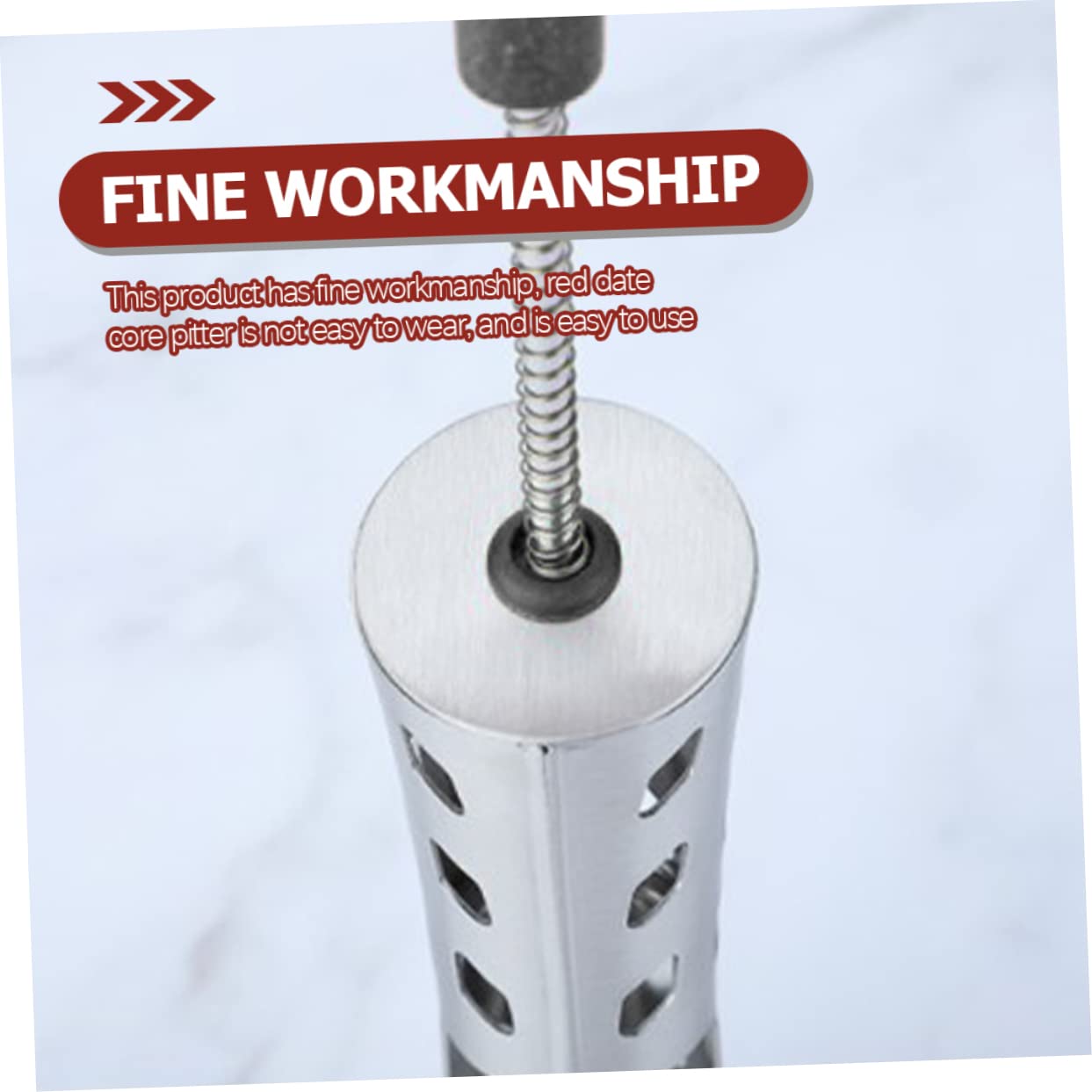 Mikinona Cherry Fruit Pitter Cherry Core Remover Tool Handheld Manual Stainless Steel Corer for Removal