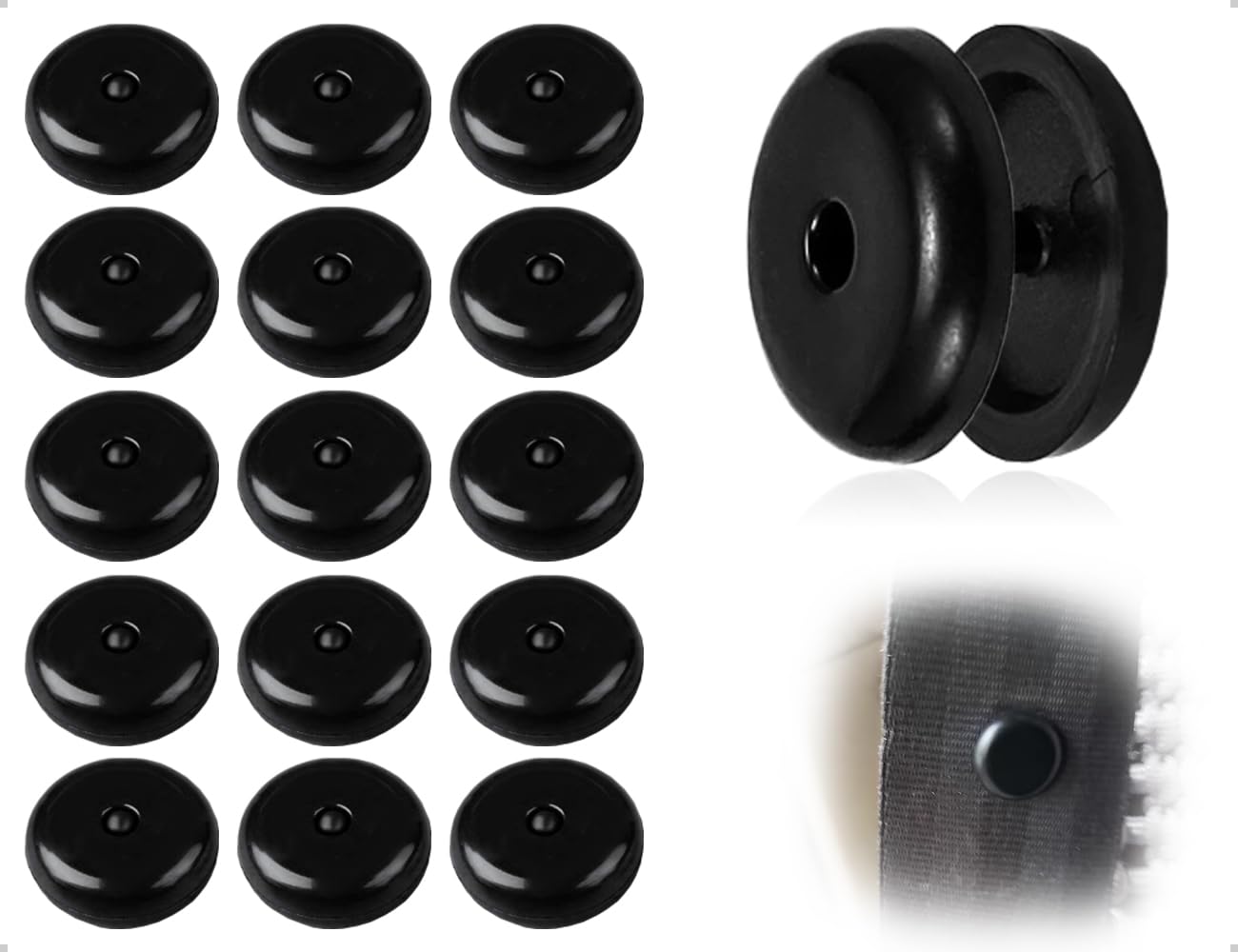 Kit Di 4 Paia Di Fermo Per Cintura Di Sicurezza – Clip Antiscivolo In Plastica Nera, Fissaggio Rapido Per Auto