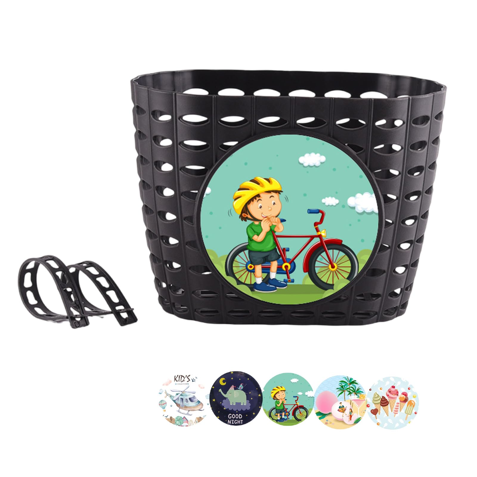 Bike Basket for Boy and Girls Waterproof Handlebars Bike Baskets for Teen Kids Bicycles and Kids Tricycles