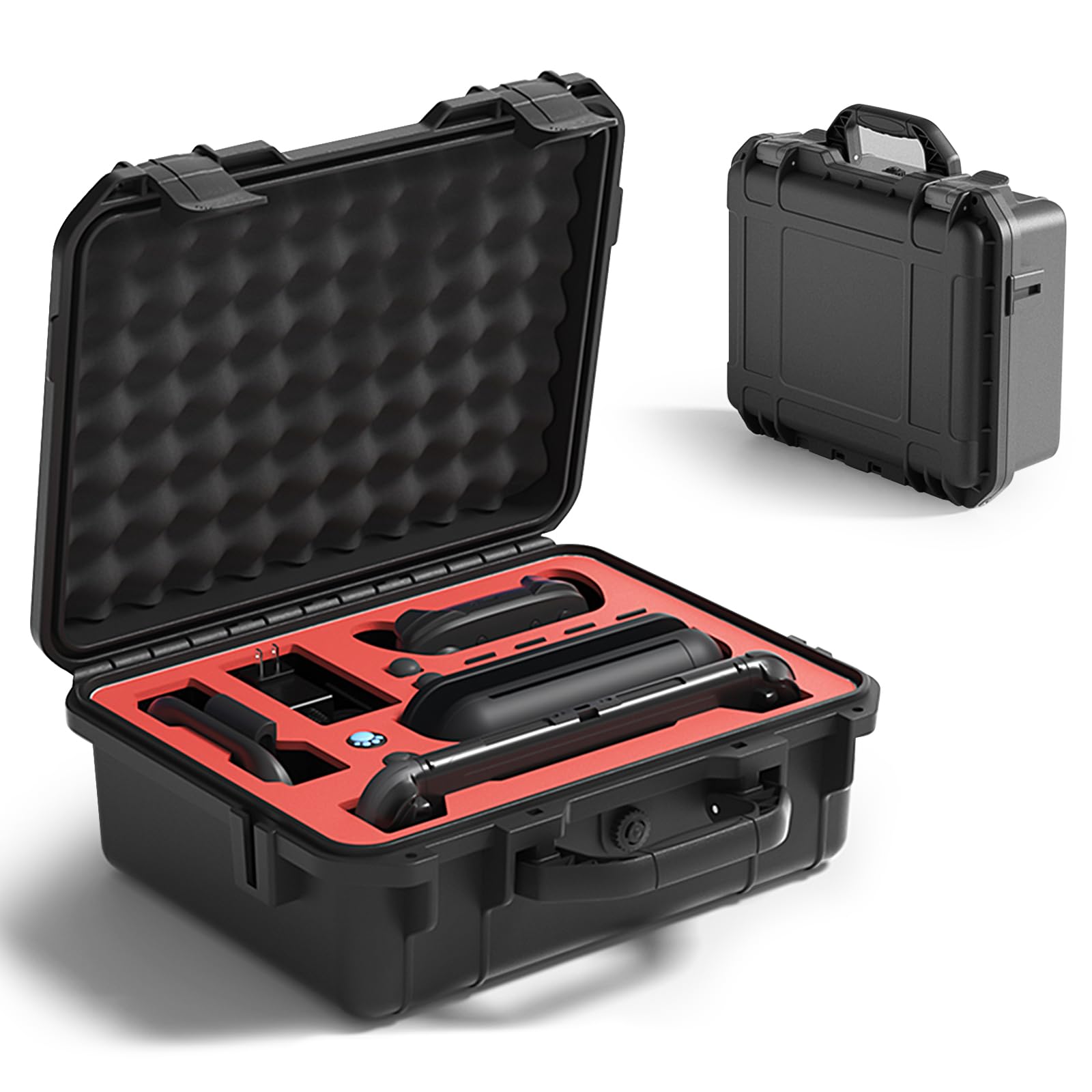Kottwca Étui rigide pour Switch 2, Professional Deluxe, étanche IP67, étui de transport rigide doublé, étui de transport Switch 2 pour 8 cartes de jeu, station d'accueil, manette et autres accessoires