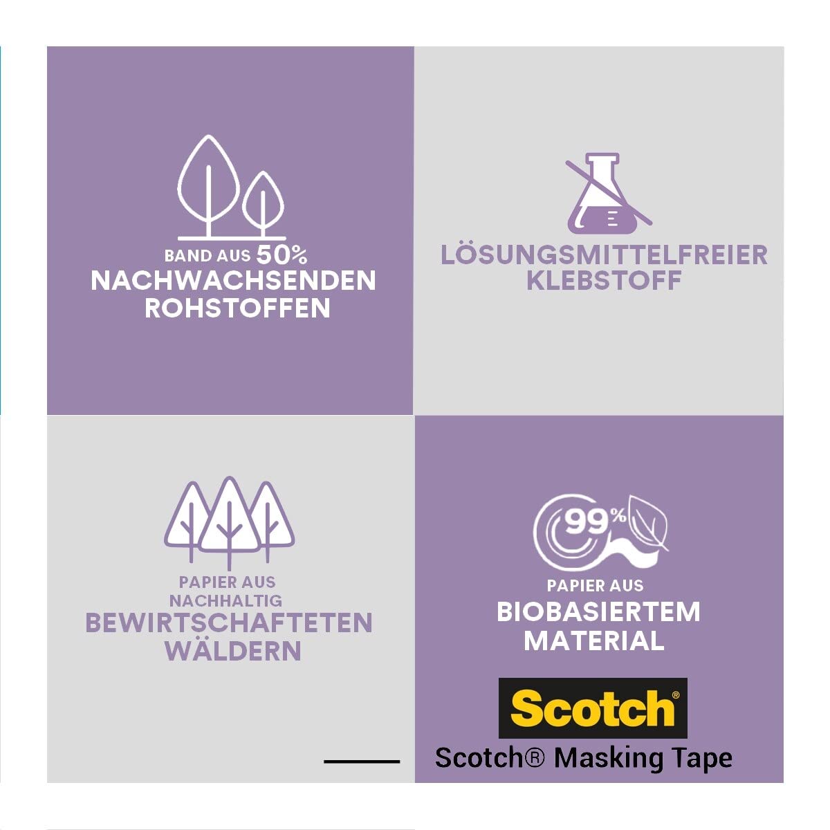 ScotchBlue 3M 2080 2080DABE24 - Nastro adesivo per imbianchini, 41 m x 24 mm, colore: viola, 24 mm