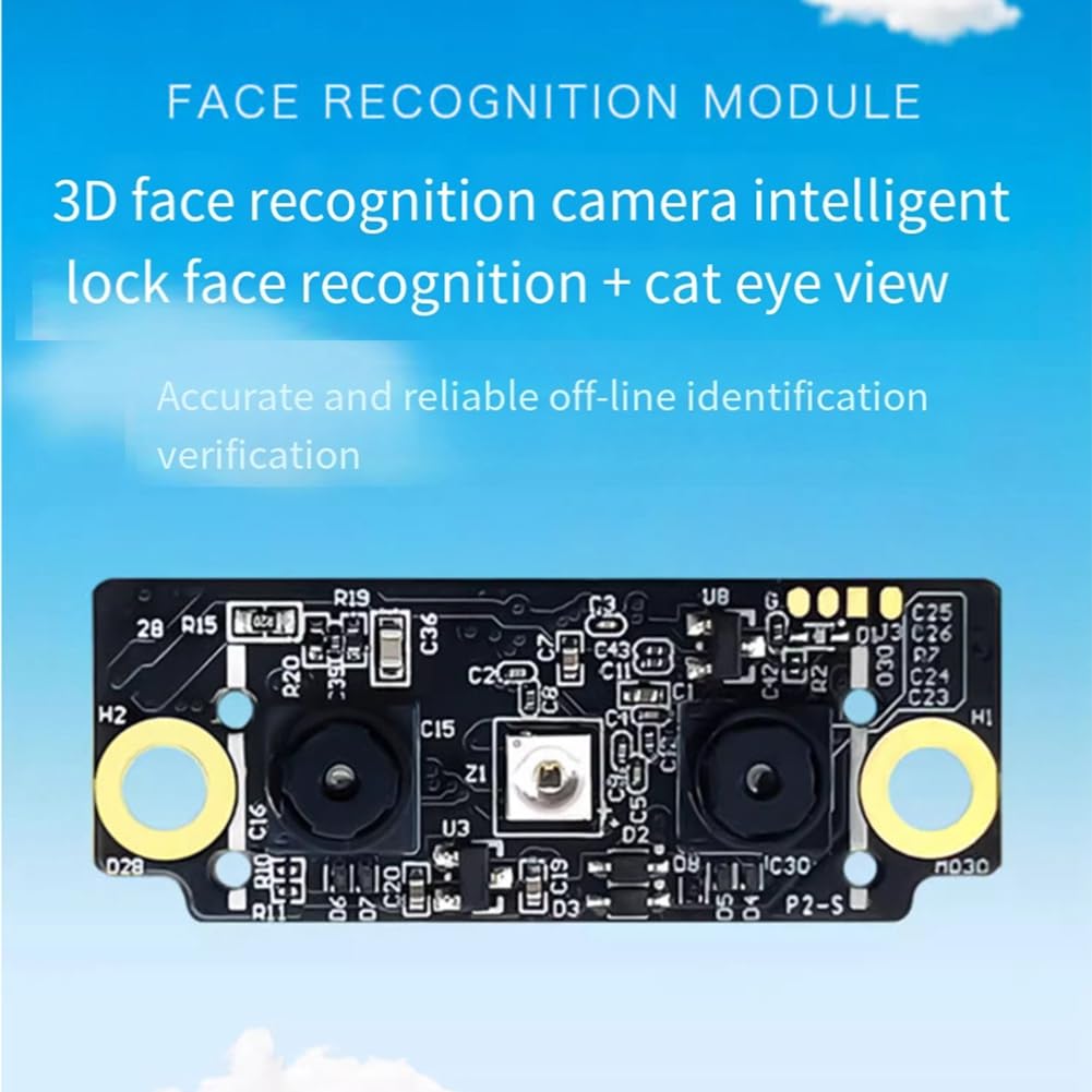 FM225 Modulo di Riconoscimento Facciale 3D con Telecamera A Infrarossi Binoculare Rilevamento Live Riconoscimento Offline per Smart Home