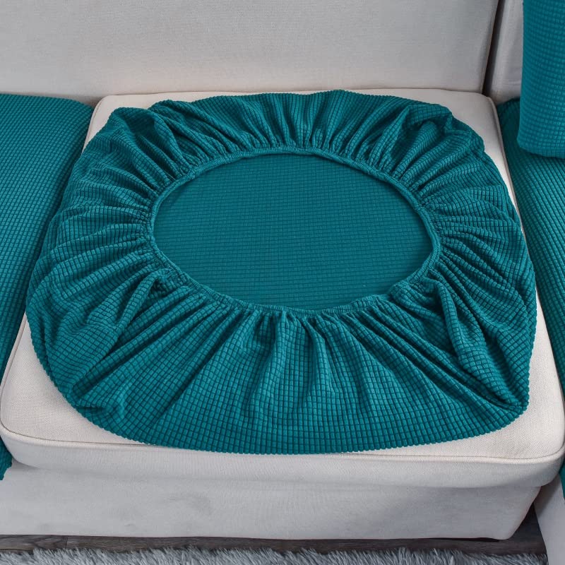 Housse de coussin de canapé extensible pour rénover et protéger un canapé en L usé