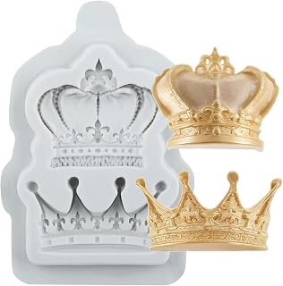 Crown Clay Molds Vintage Crown Silicone Mold for DIY Crafts Epoxy Resin Casting Air Dry Polymer Clay Plaster Jewelry Making