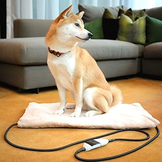 Petoont Pet Heating Pads for Cats and Dogs - 12 Adjustable Temperature with 1 to 12 Hours Timer - Our Heated Pet Mat Comes with 2 Washable Covers - Ideal Dog Warming Pad for Indoor Pet Beds