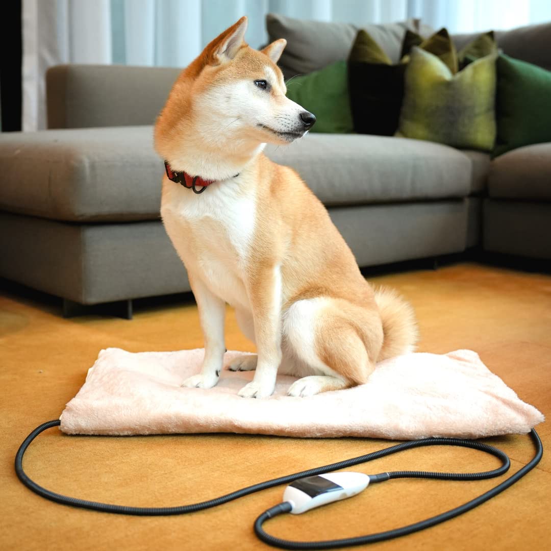 Tapis chauffant pour animal à 12 températures et minuterie de 1 à 12 heures