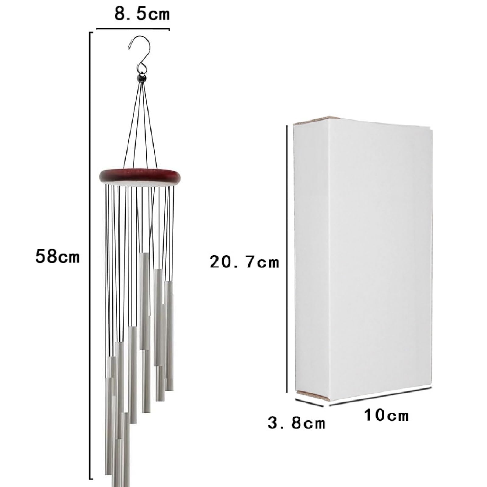 30 Tubi In Alluminio Per Campane A Vento - Kit Fai-da-Te Per Giardino E Casa - Foto 8