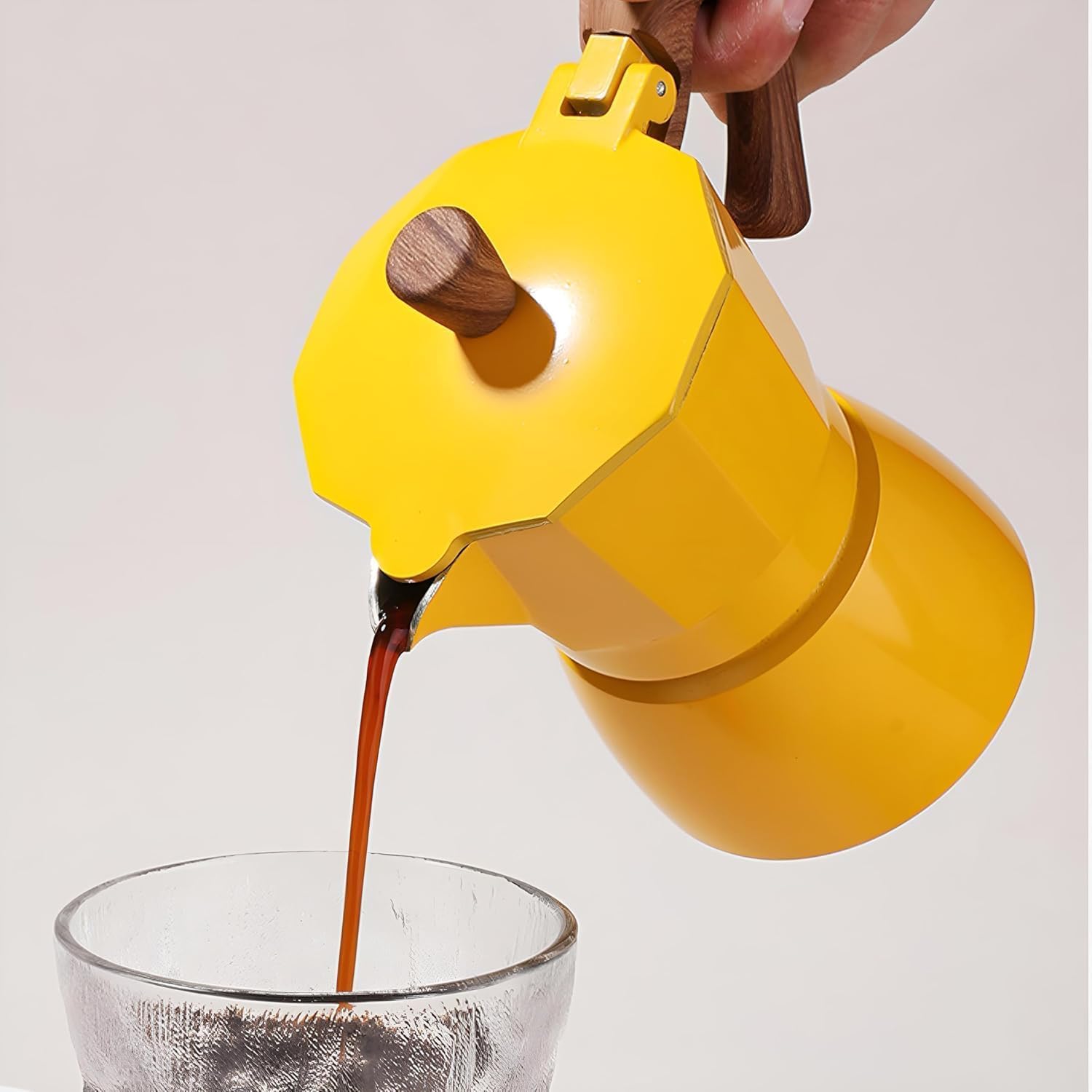 Cafetera espresso para estufa de gas o eléctrica, percolador manual de café cubano para capuchino o latte