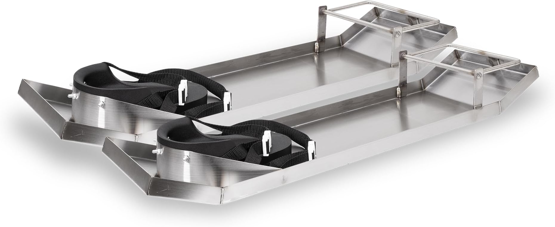 MARSHALLTOWN Stainless Steel Knee Boards with Knee Pads, Contractor-Grade, Built-in Toe Brackets, Durable Concrete Tools, KB230