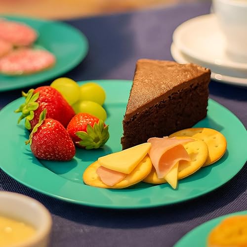 Vista 18 de Reston Lloyd Juego de platos de ensalada de melamina de 6 piezas, gris