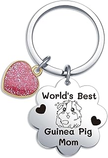 Guinea Pig Pet Gifts Guinea Pig Mom Jewelry Guinea Pig Lover Keychain Guinea Pig Charm Gifts