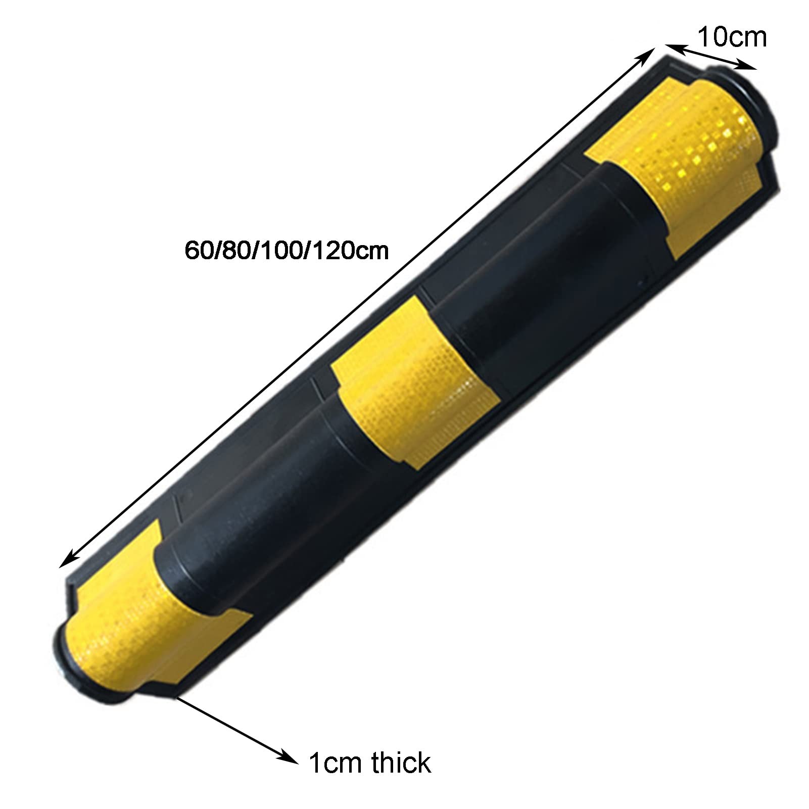 XPLKQXE Protector Garaje Pared, Dispositivos Protección Esquinas Redondas Goma, Estacionamientos Y Almacenes, Cinturones Seguridad Amarillos (Color : Black+Yellow-100cm, Tamaño : 2pcs)
