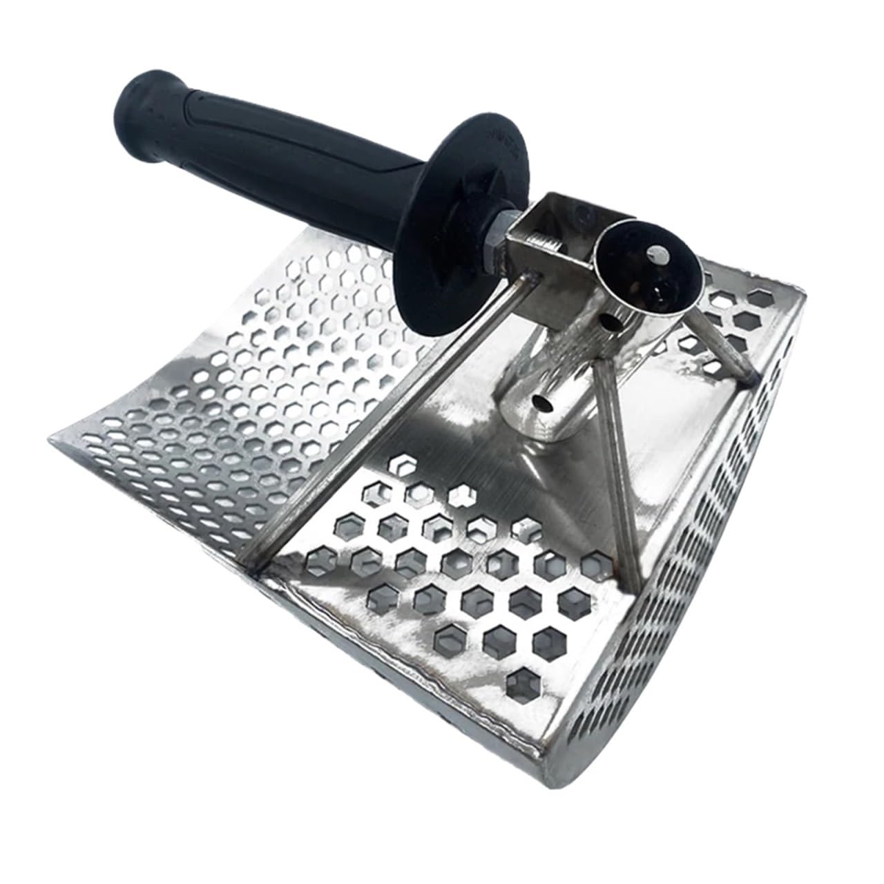 Rastrillo per pulci di sabbia Paletta for sabbia da spiaggia, pala, metal detector, palette for , for la ricerca di tesori, strumento in acciaio inossidabile esagonale