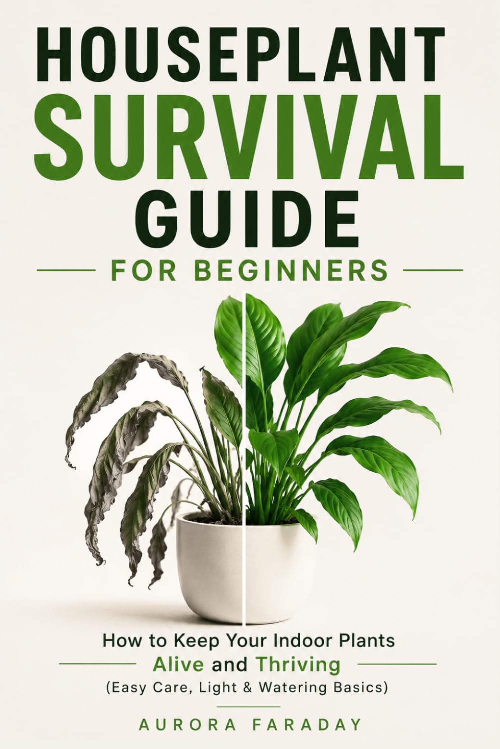 Houseplant Survival Guide for Beginners: How to Keep Your Indoor Plants Alive and Thriving (Easy Care, Light & Watering Basics)